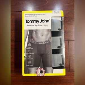 3-Pack Tommy John Essential 360 Sport Micro Boxer Briefs Mens XL (39-42”) SEALED